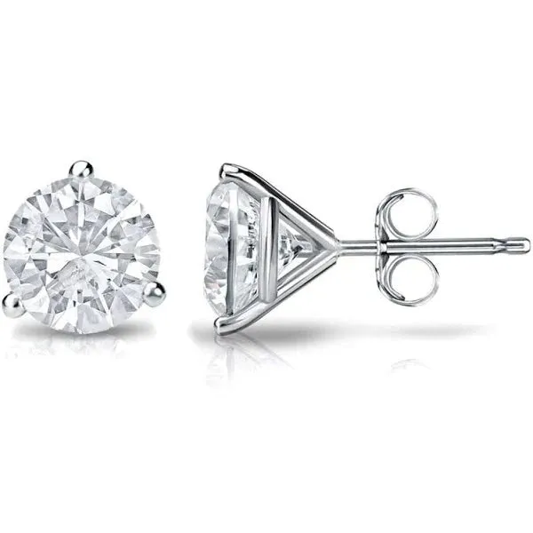 14K W Gold 2.00ctw D-E/VVS2 Lab-Created Diamond Earrings