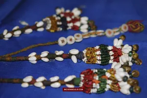 1550  Vintage Beaded Tribal Hair Ornament