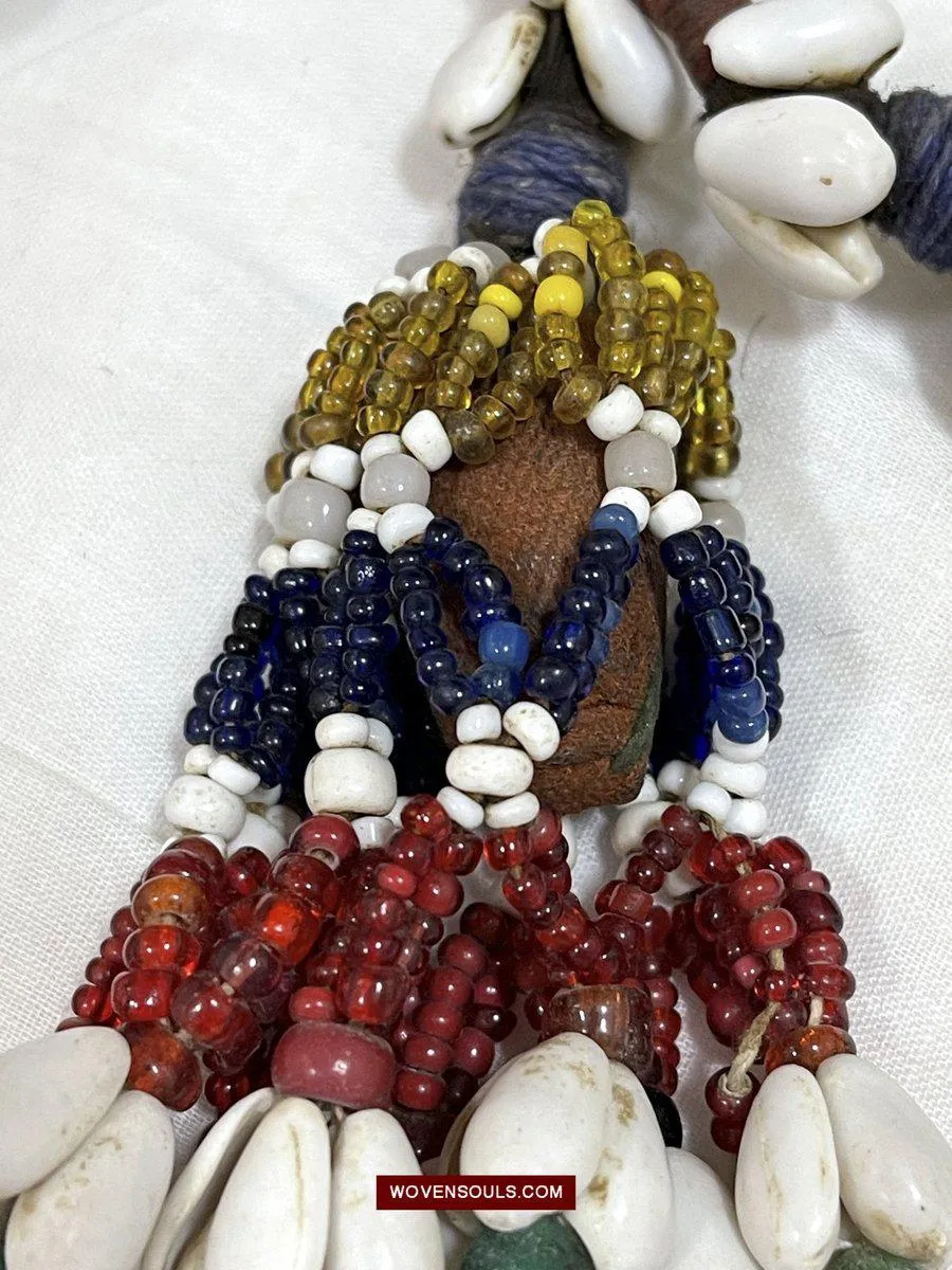 1550  Vintage Beaded Tribal Hair Ornament