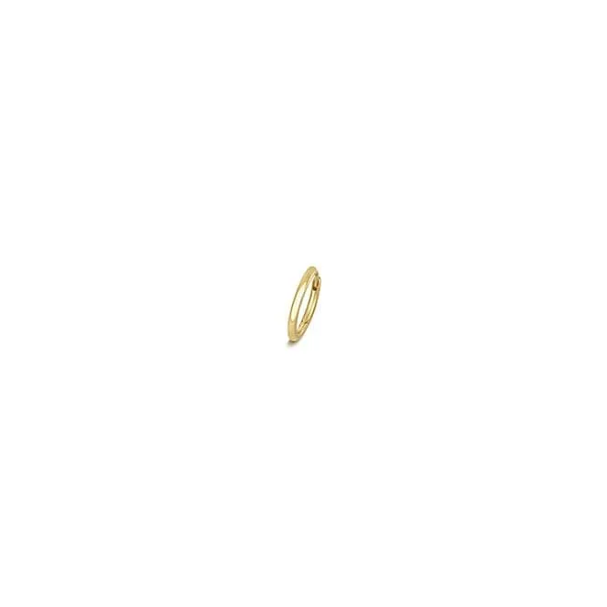 18ct Gold Cartilage Earring Solid Round Tube ESQ2002