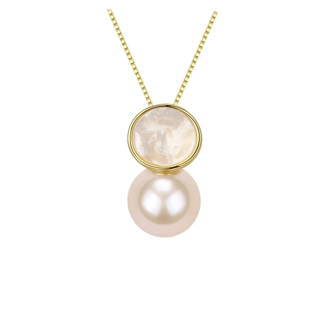 8-9mm Freshwater Petal & Mother of Pearl Set