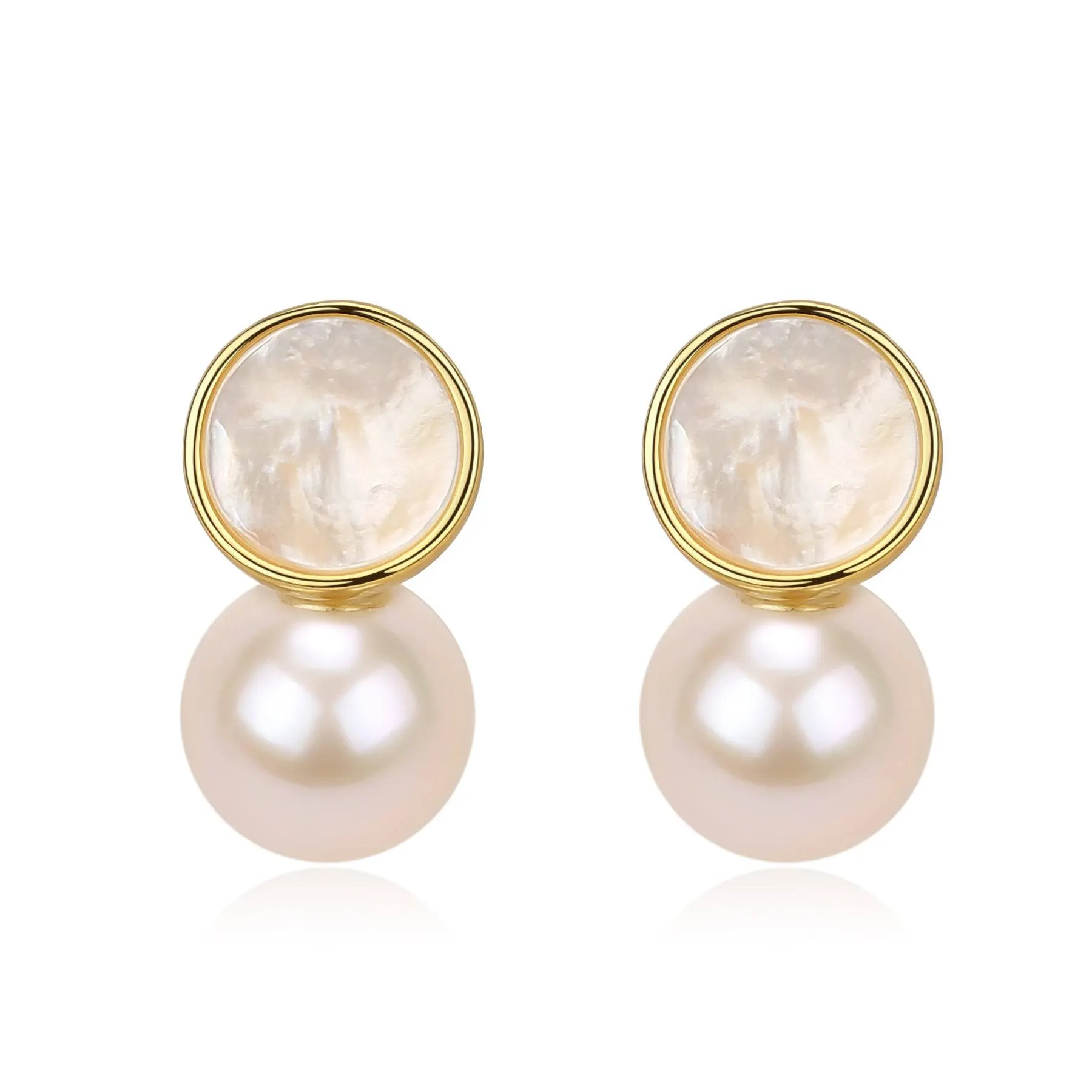 8-9mm Freshwater Petal & Mother of Pearl Set