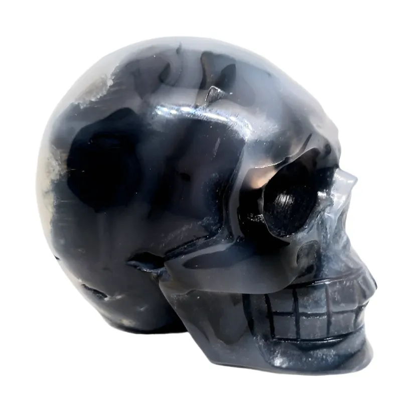 963g Volcanic Agate Crystal Skull