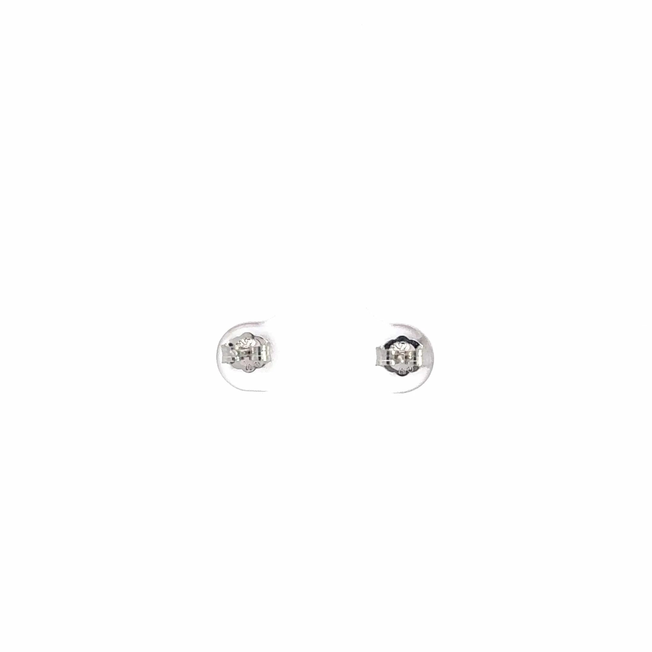 Baikalla™ 14k White Gold Natural Pink Sapphire Earrings