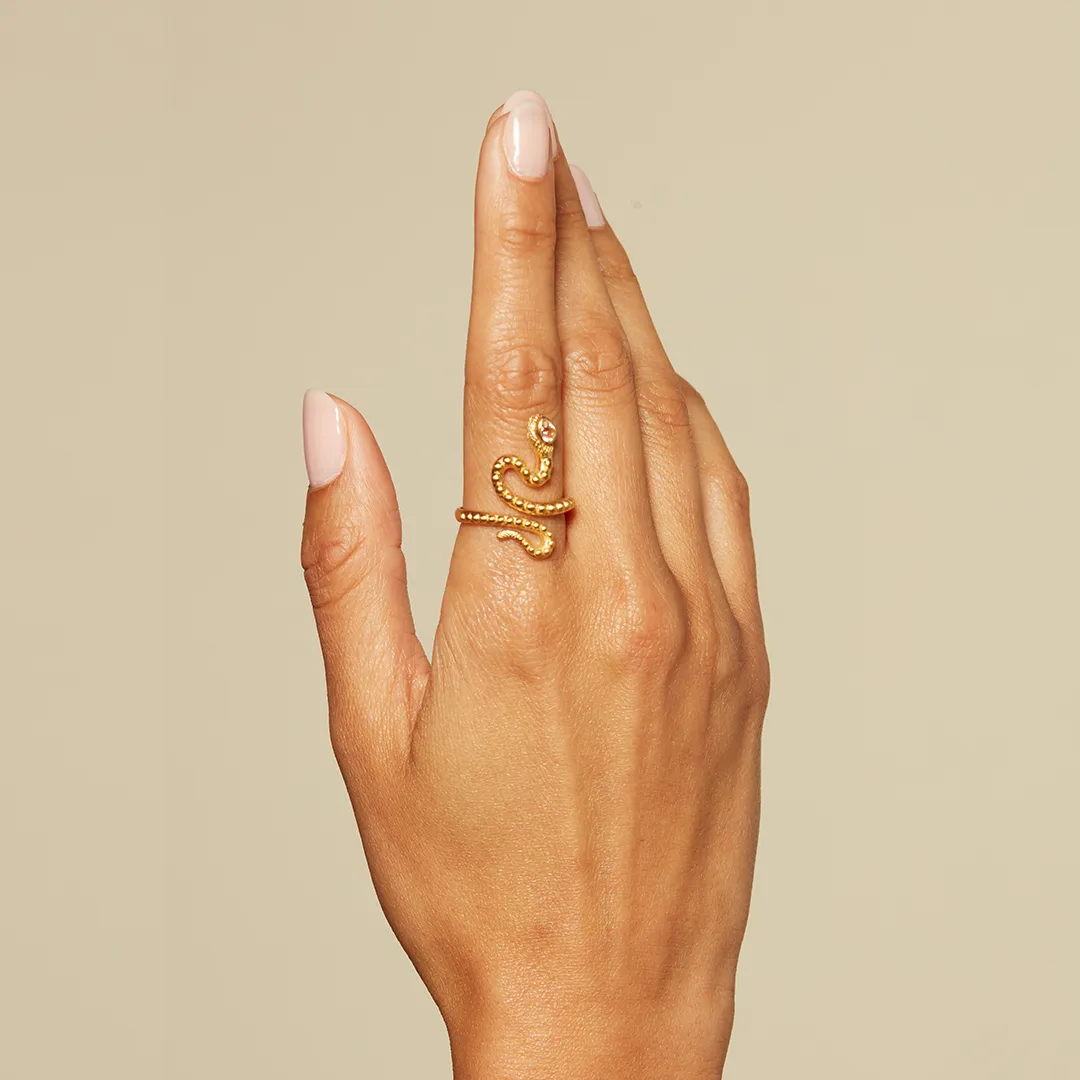 Beauty is Timeless Snake Adjustable Ring