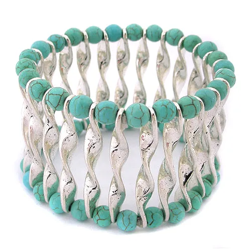 Bespoke Turquoise & Silver Bracelet