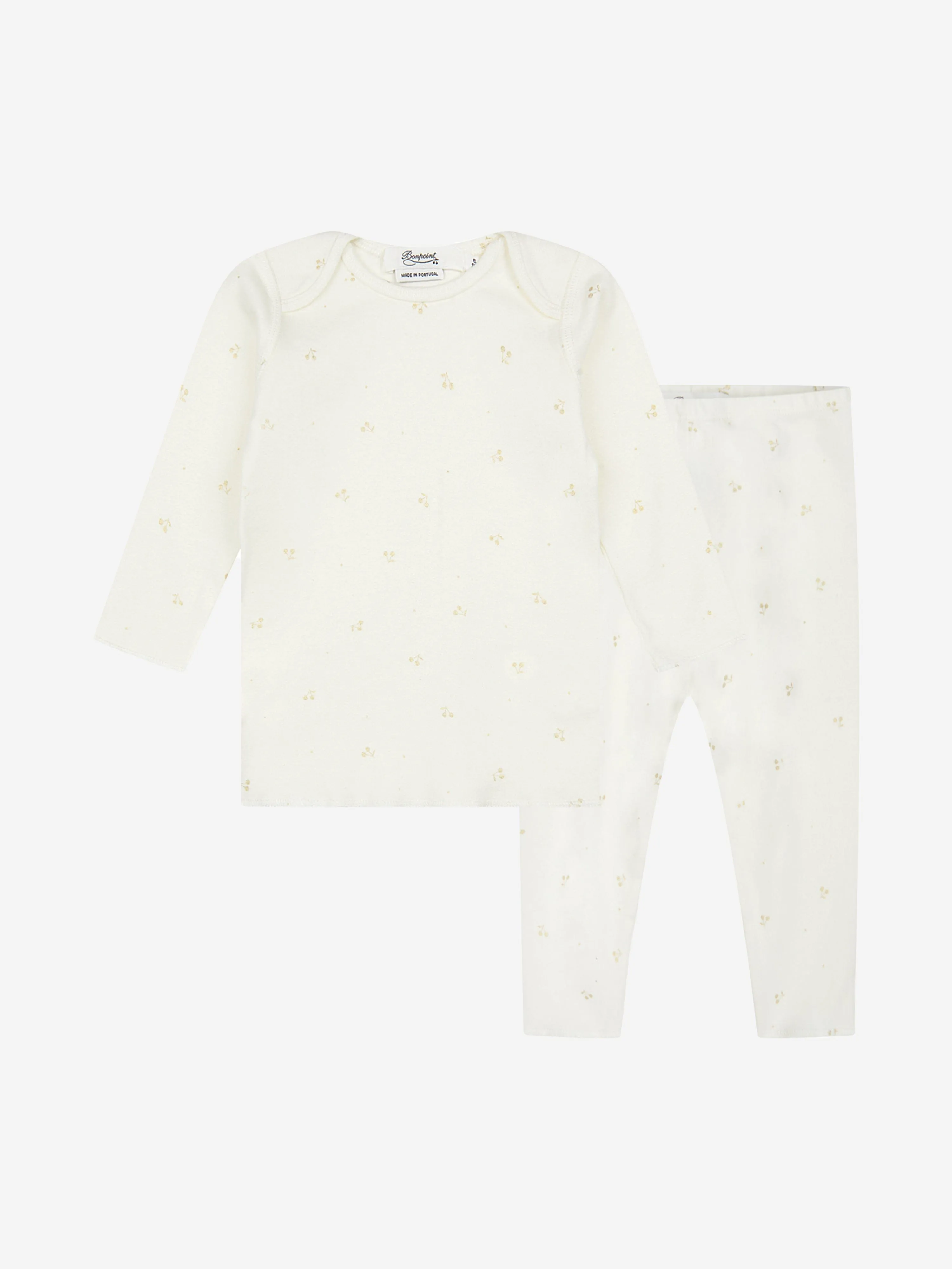 Bonpoint Baby Pyjamas Set in White