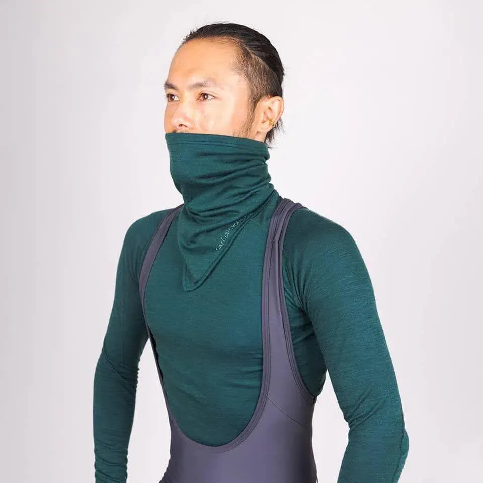 CAFE DU CYCLISTE Loulou Merino Neck Warmer - Alpine Green