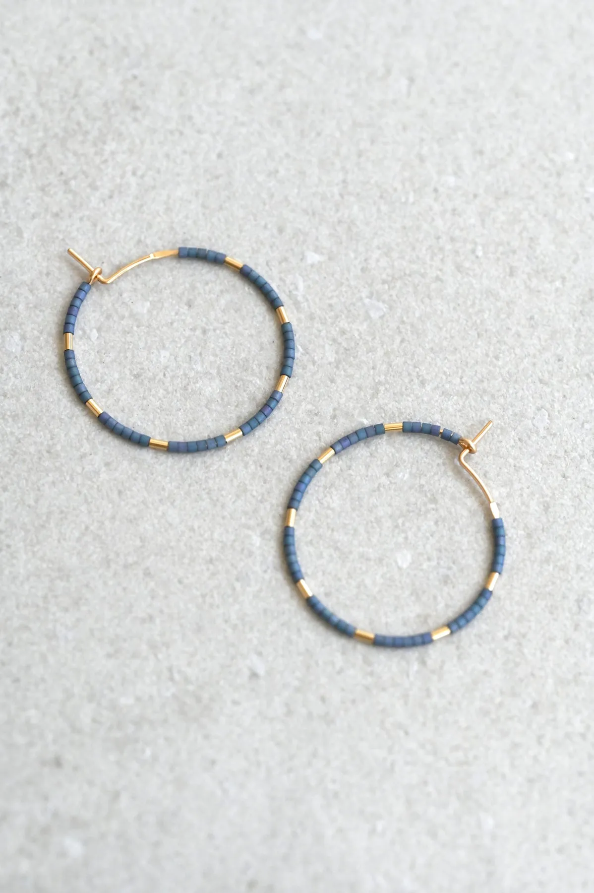 Callisto Earrings, Indigo