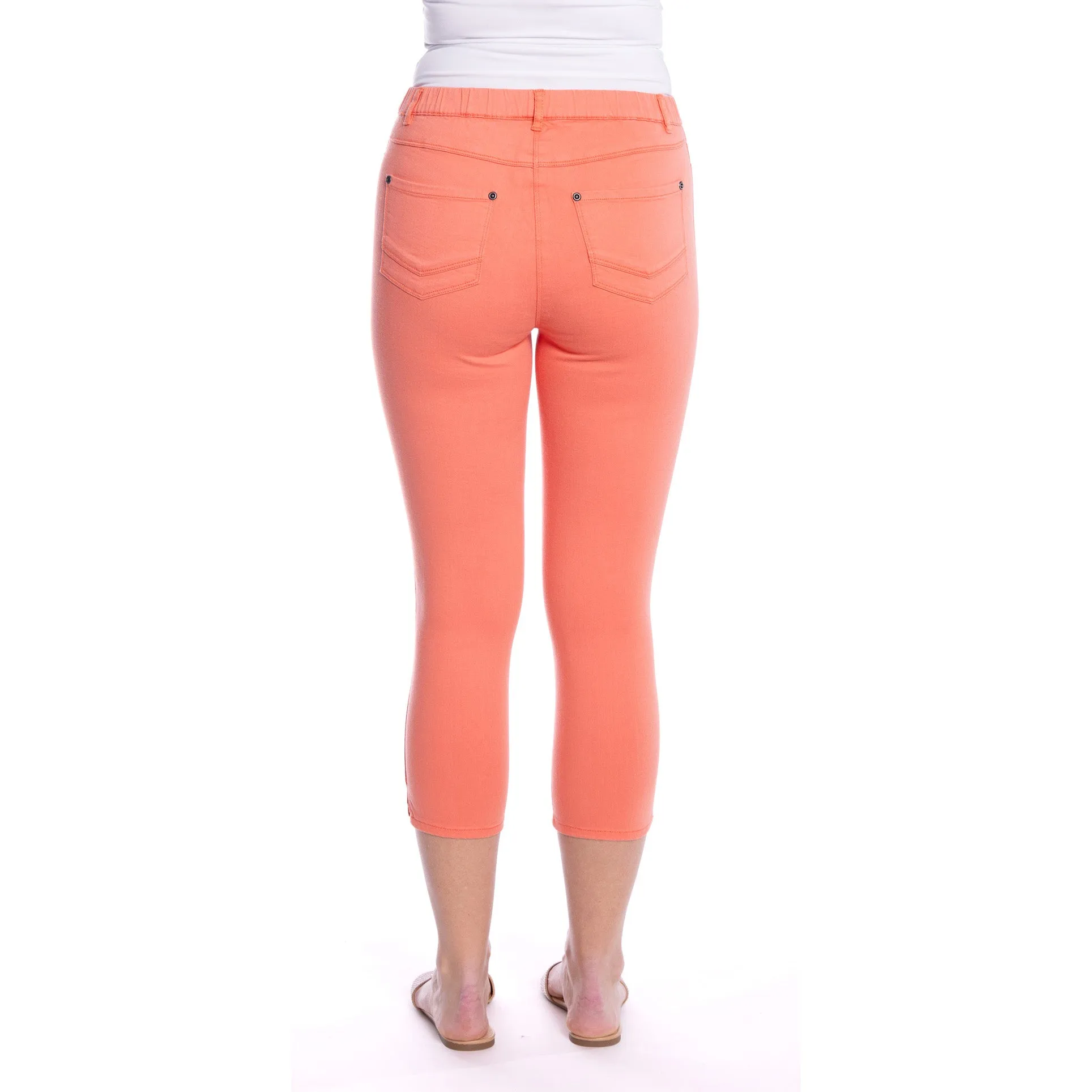 Capri Jeggings by Café Latte - Coral