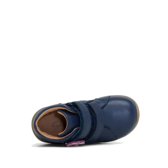 Clarks Kids Manuela  Leather Boot Navy