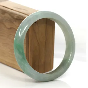 Classic Forest Green Natural Burmese Jadeite Jade Bangle (62.34 mm) #753