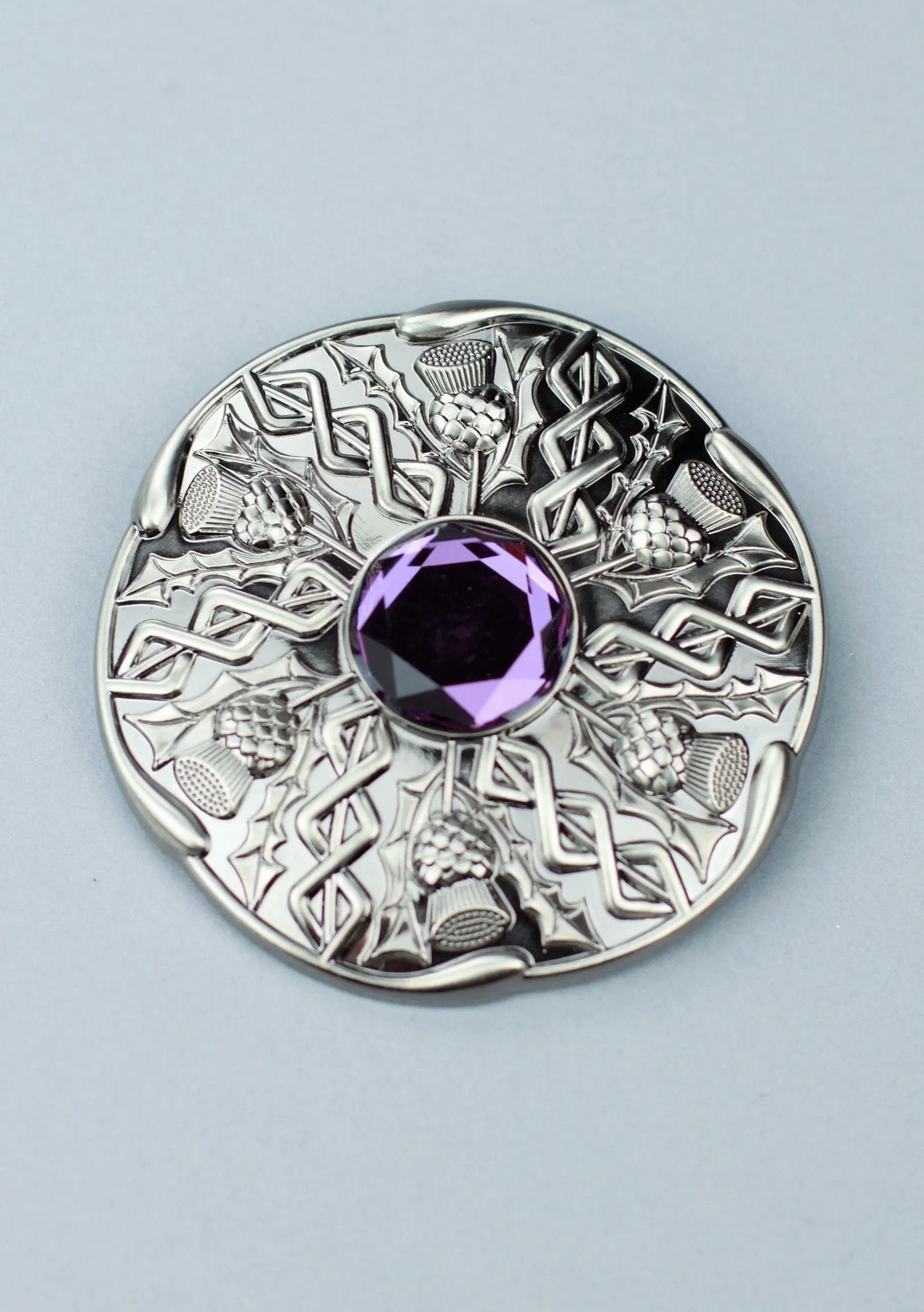 Contemporary Thistle Plaid Brooch