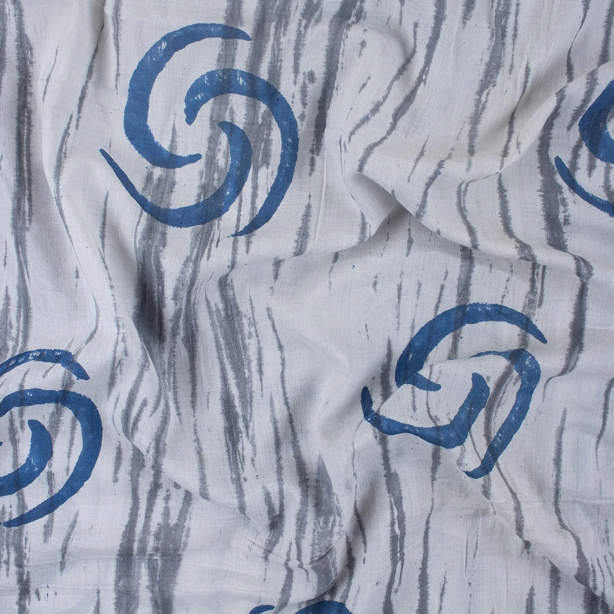 Dabu Hand Block Printed Cotton Fabric