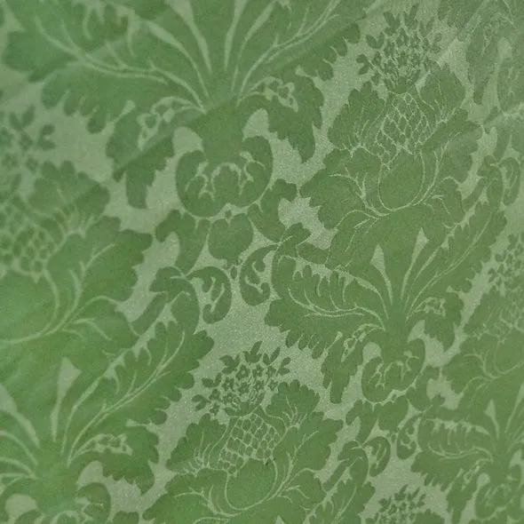 Damask Poly Table Runner in Sage 1152