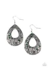 Earrings Botanical Butterfly - Green E352