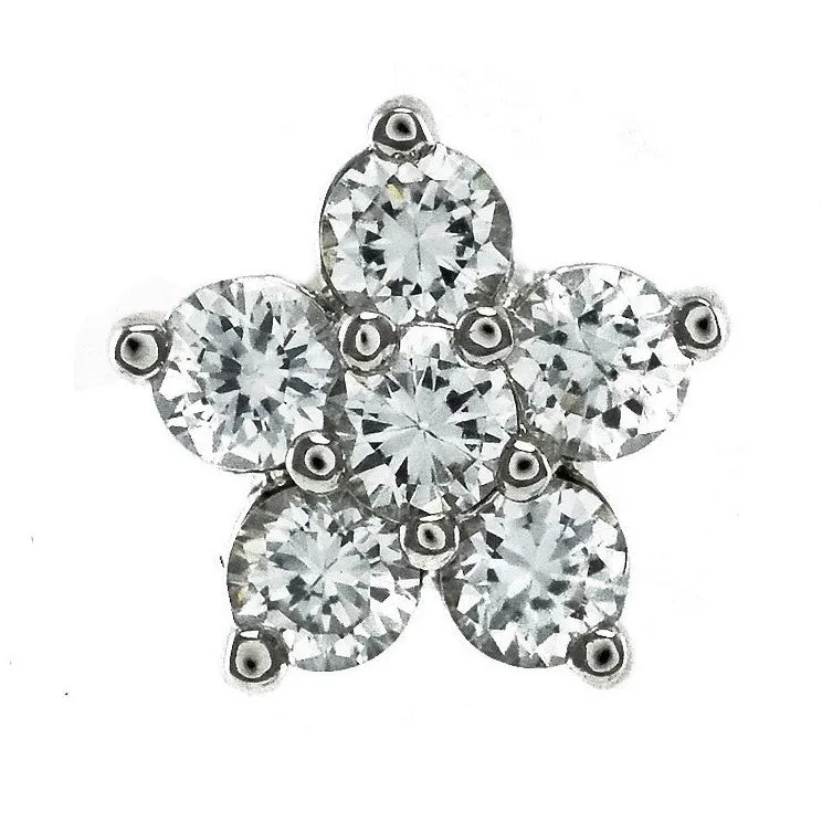 Emelle Flower CZ Stud Earrings