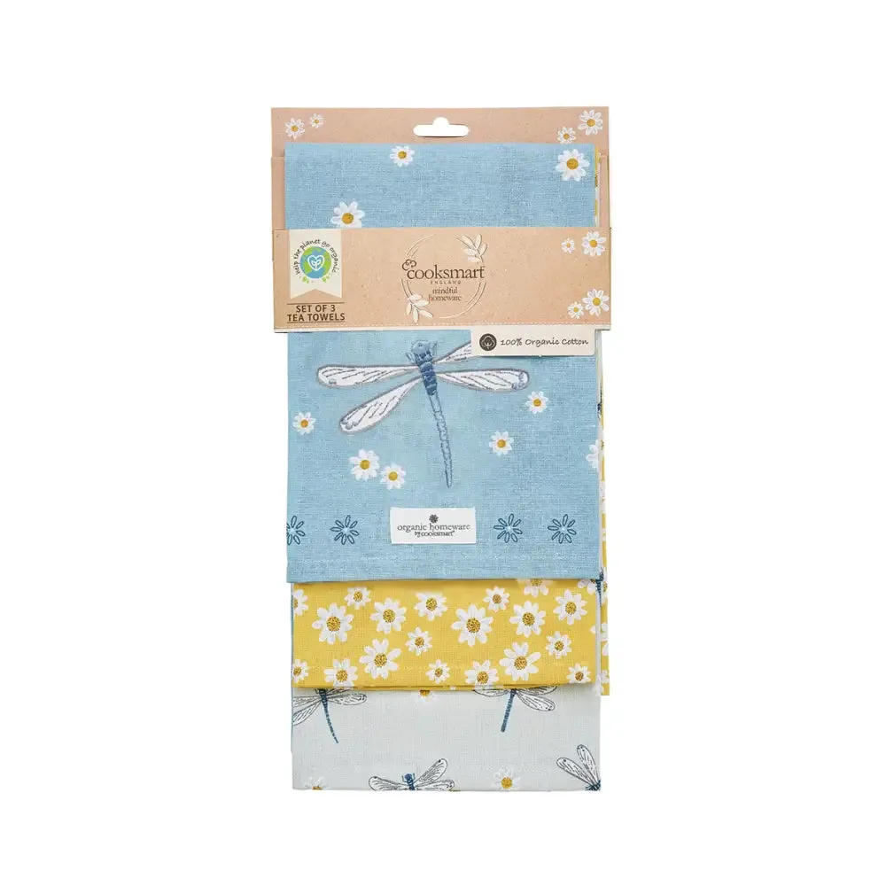 English Meadow - 3 Pack Floral Tea Towels