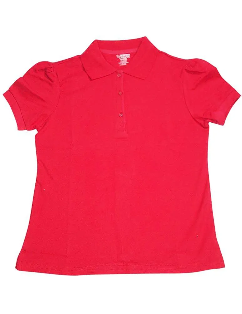 French Toast Girls' Short Sleeve Stretch Pique Polo