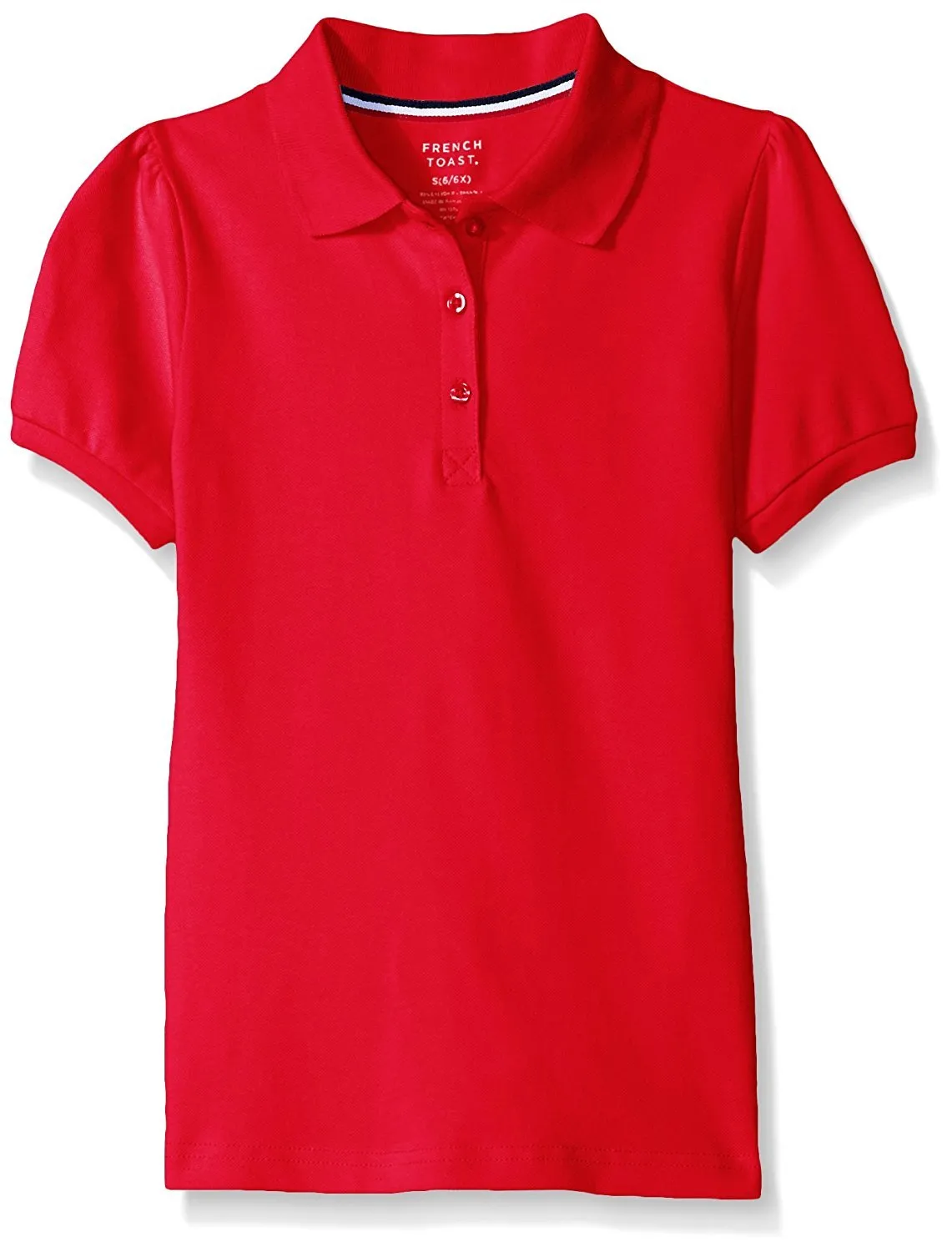 French Toast Girls' Short Sleeve Stretch Pique Polo