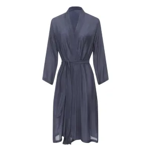 GERMAINE DES PRES Silk-blend Kimono in Midnight