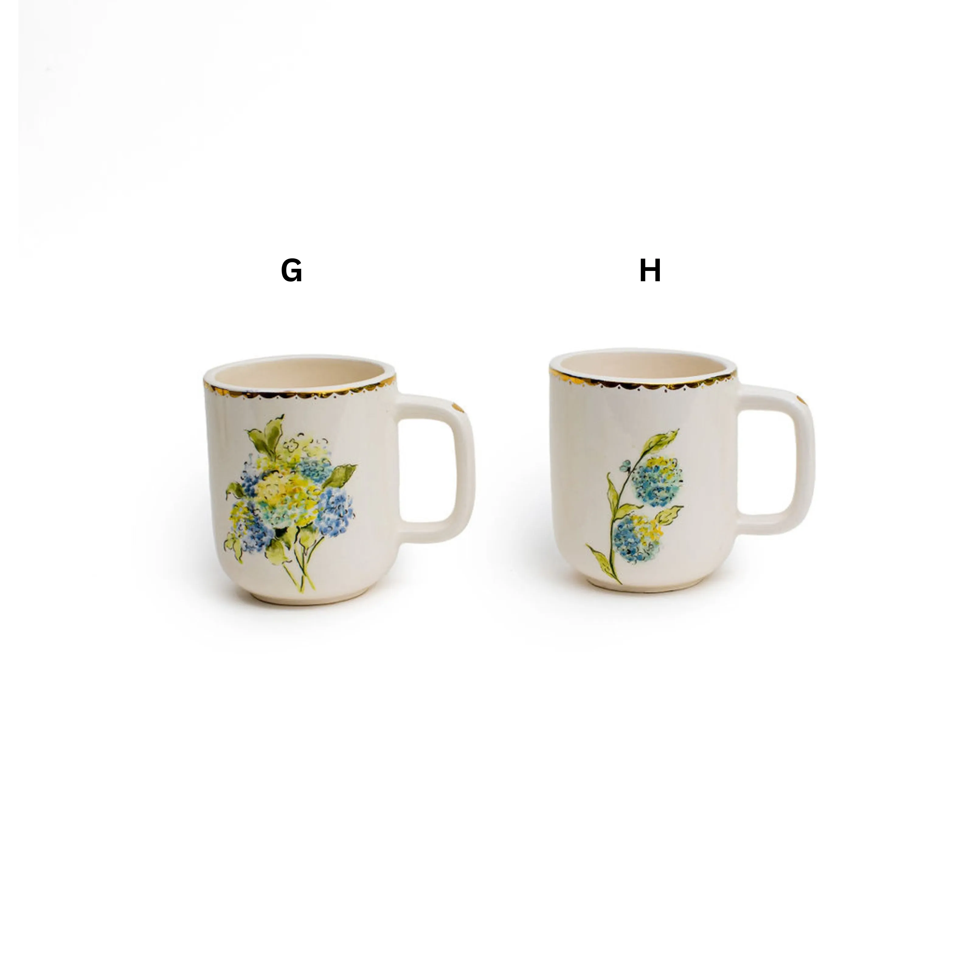 Hand Made Floral Mugs