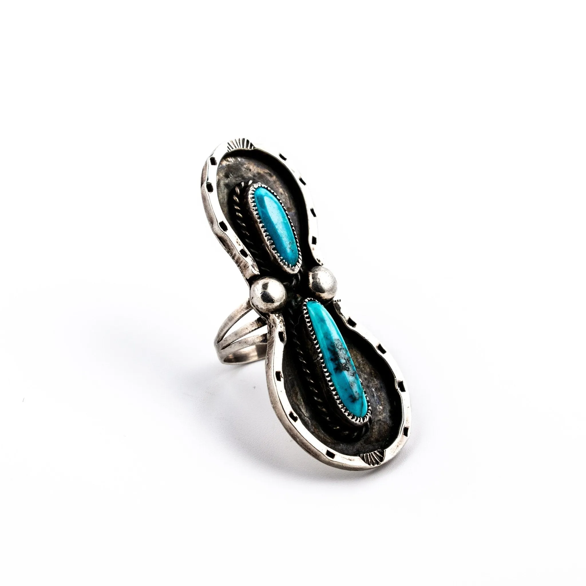 Horseshoe Morenci Turquoise Ring