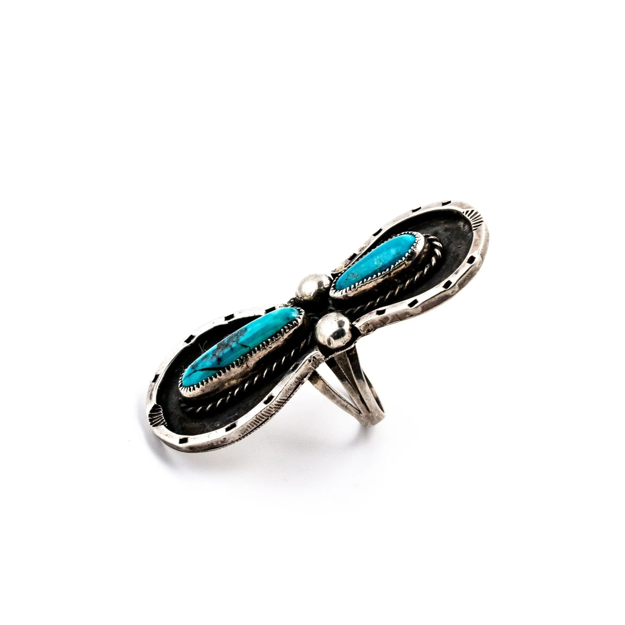 Horseshoe Morenci Turquoise Ring