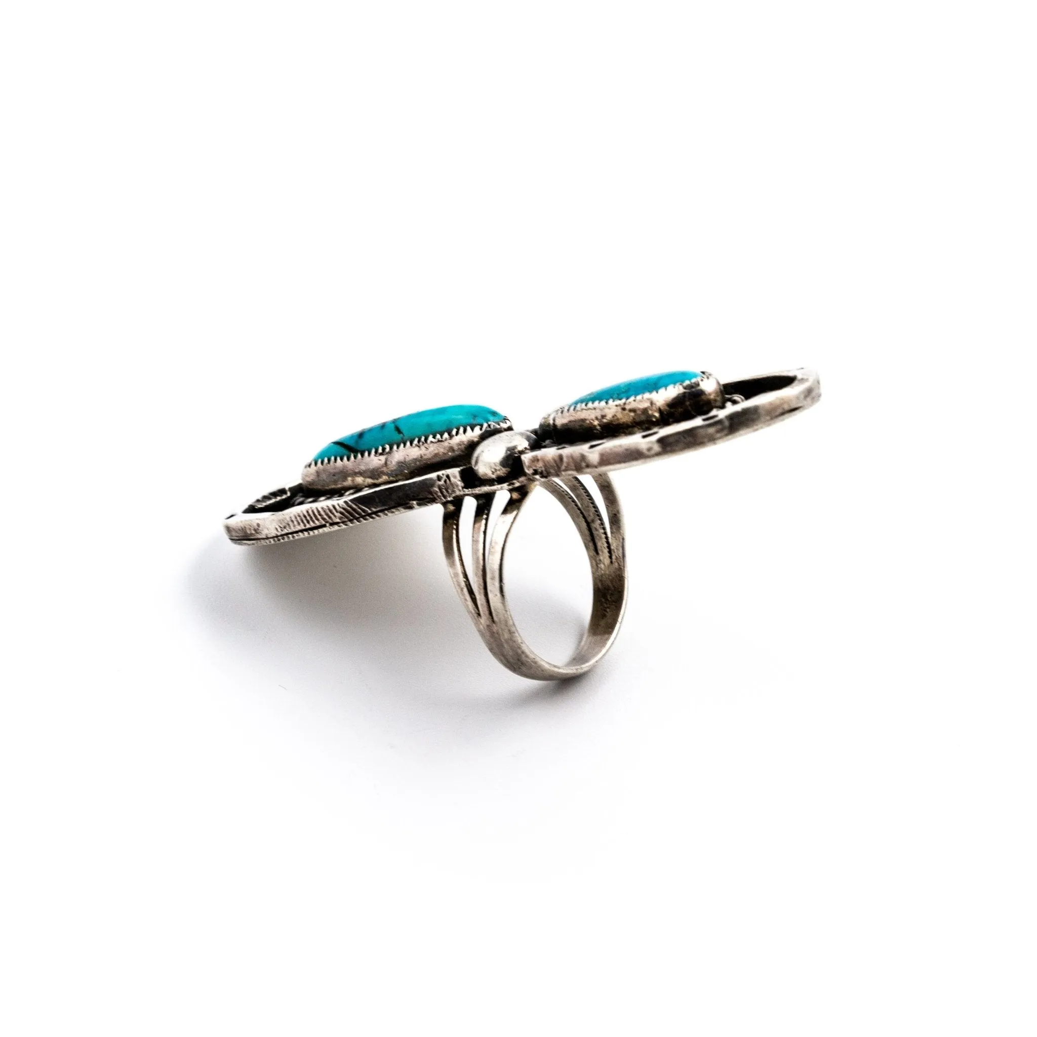 Horseshoe Morenci Turquoise Ring