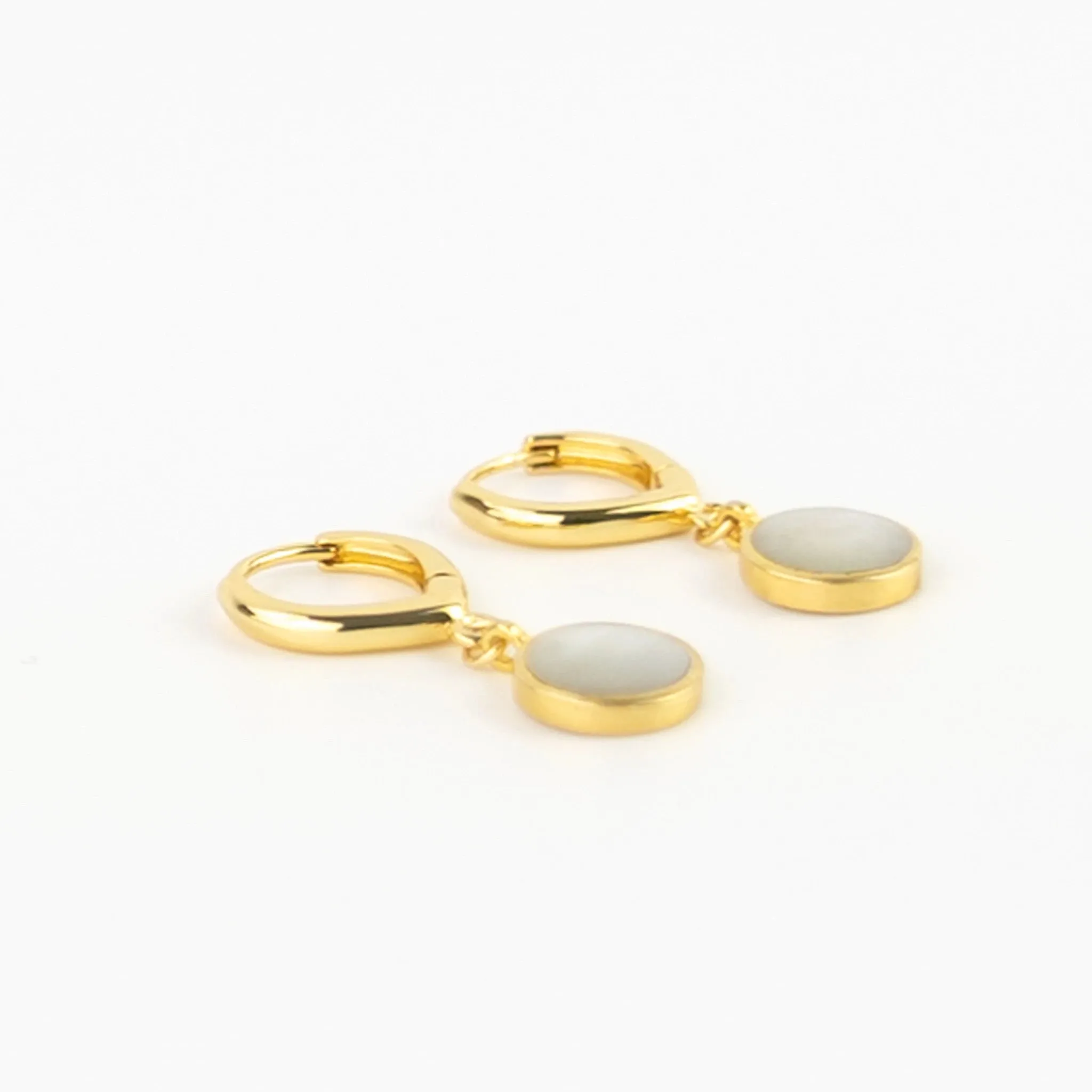 Jalan Mother of Pearl Hoop Earrings