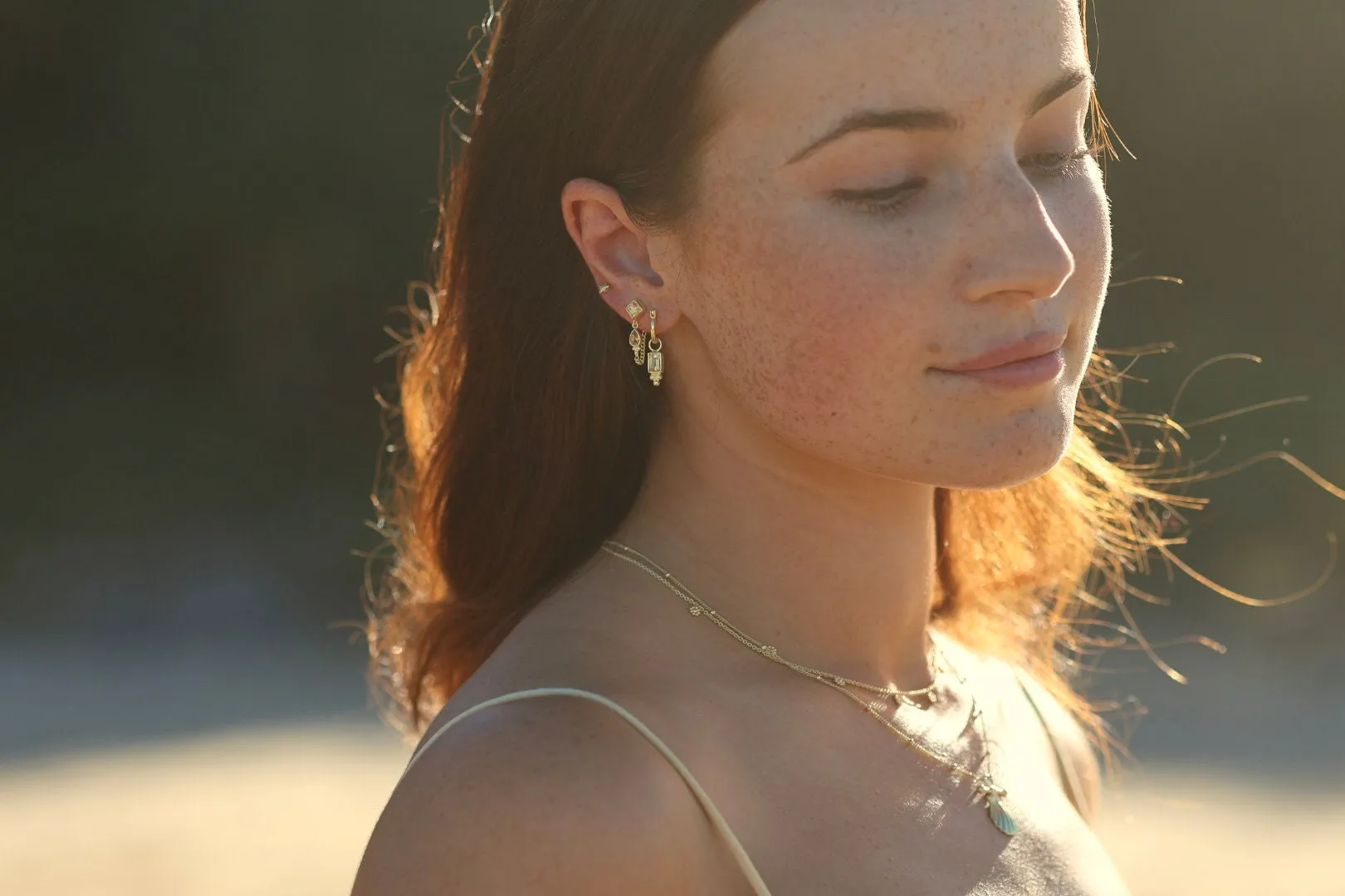 Kalani 14K Gold Vermeil Citrine Stud Earrings