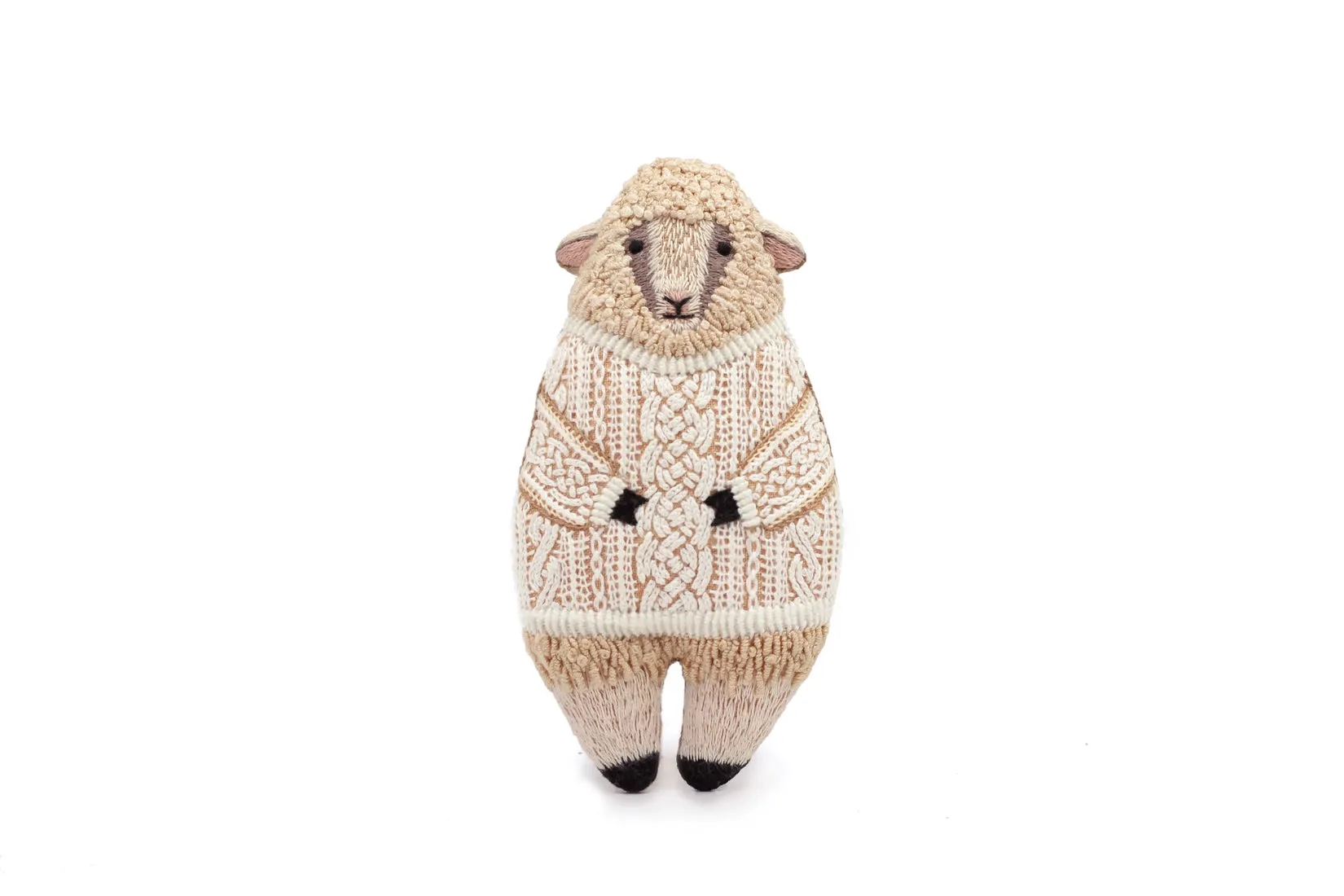 Kiriki Press, DIY Embroidered Doll Kit - Sheep