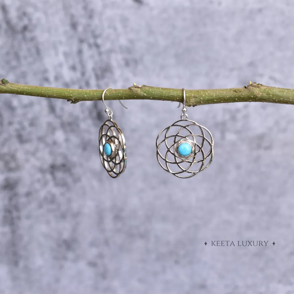 Knot of the Sea - Turquoise Earrings