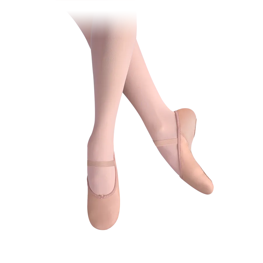 LEO'S LS2006 Ballet Slippers Stretch Split Sole Ballet Pink Leather Ladies Sizes