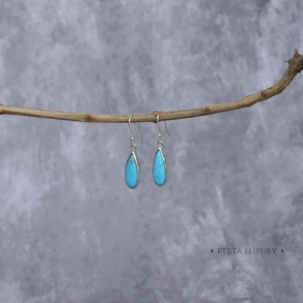 Long Drops - Turquoise Earrings