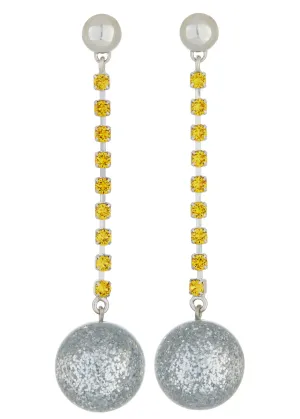 Lounge Earring - Topaz & Disco