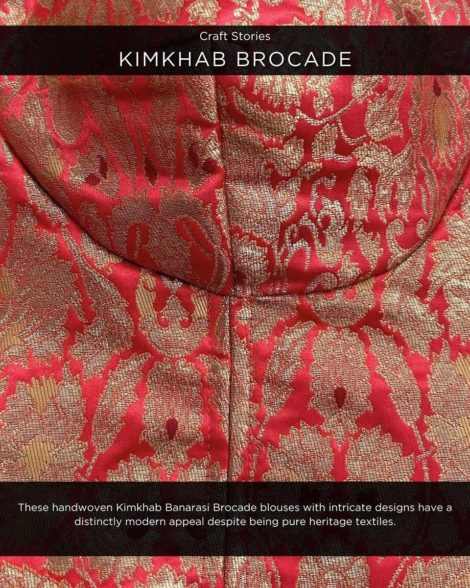 Mahua Khimkab Brocade Blouse - Nargiz