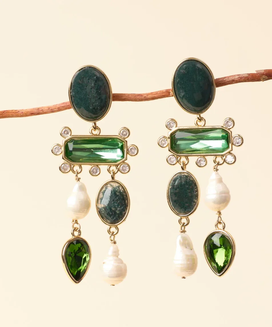 Mignonne Gavigan Luxe Greenwich Earring Green