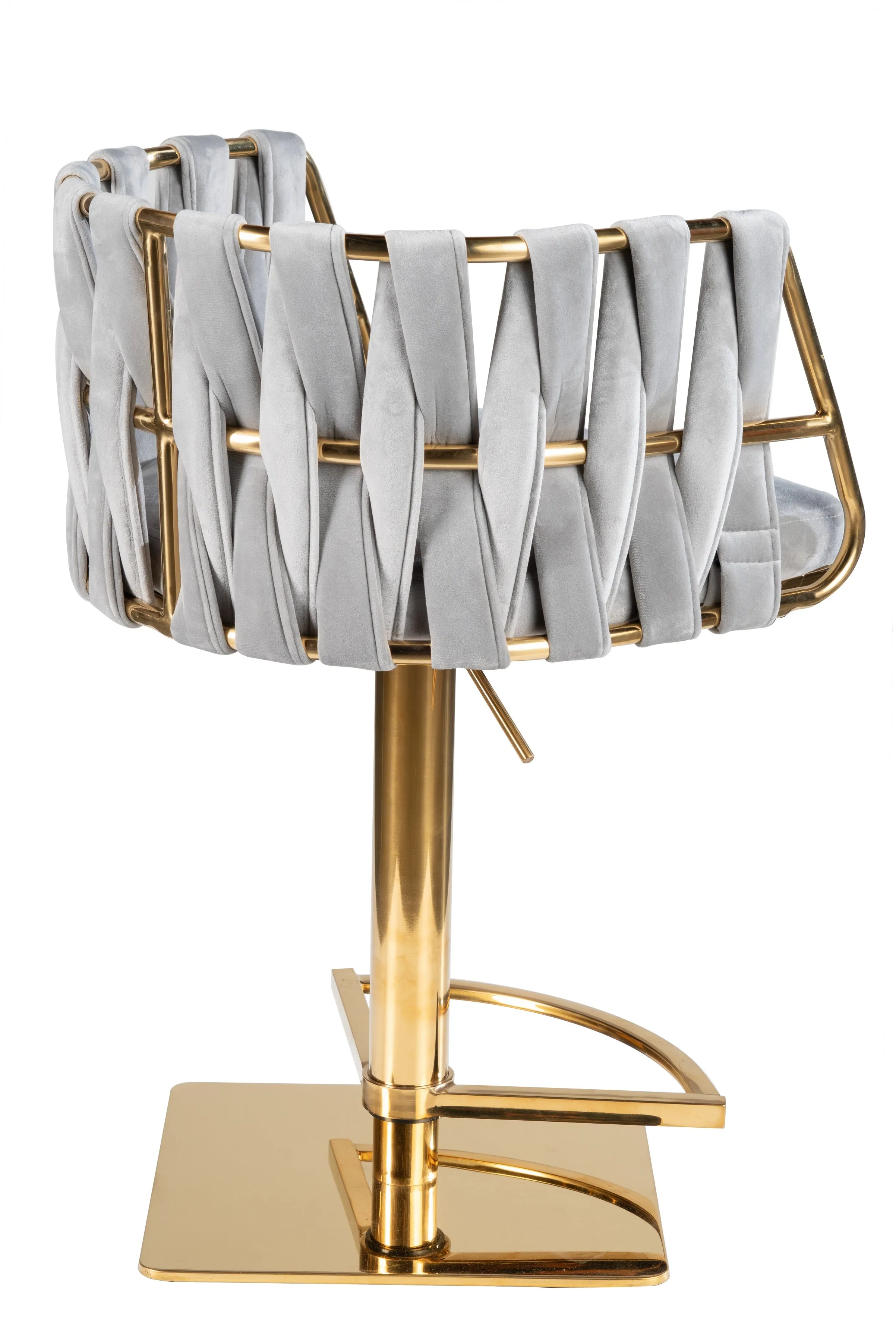 Milano Adjustable Swivel Bar /Counter Chair in Gold