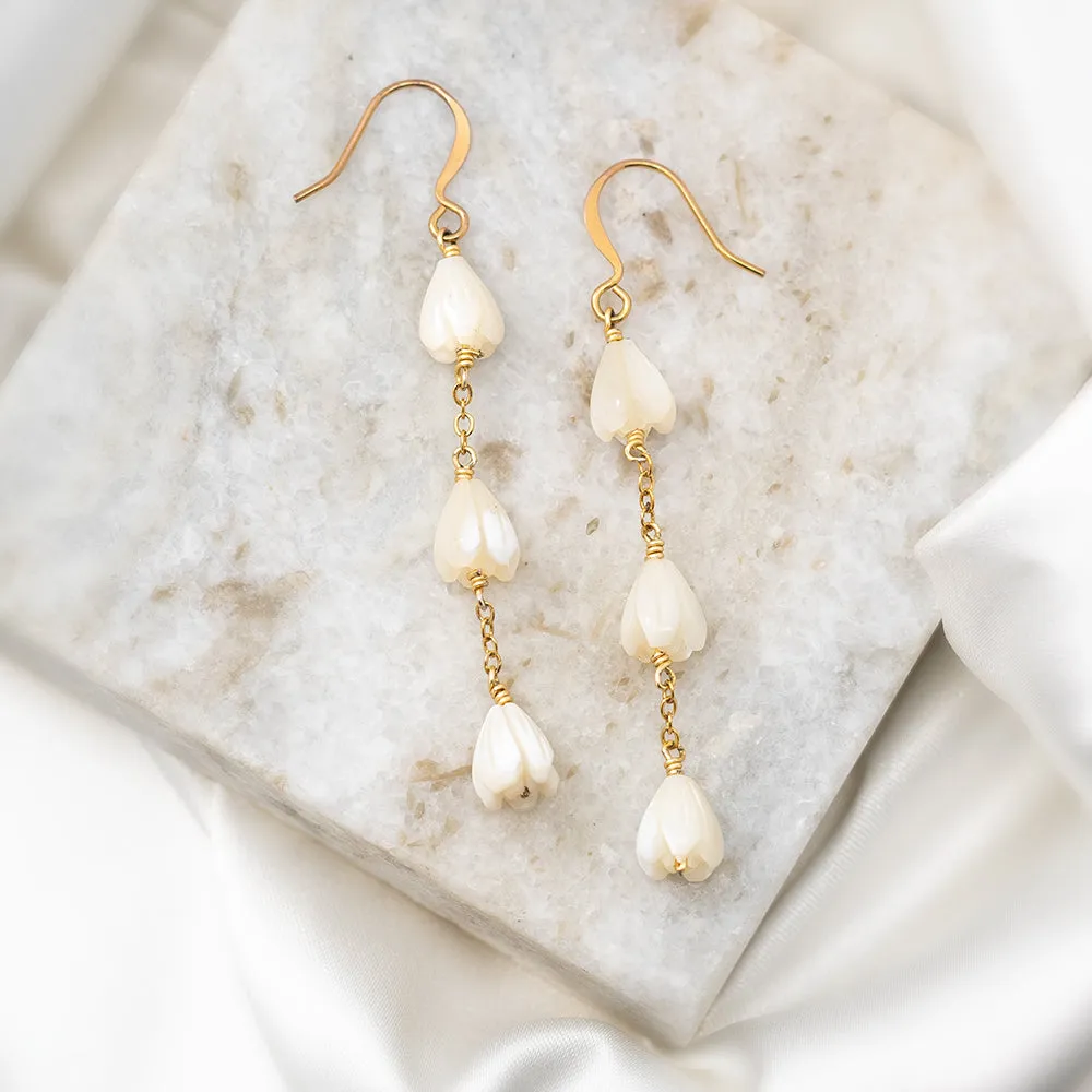 Mother Of Pearl Pikake Earrings