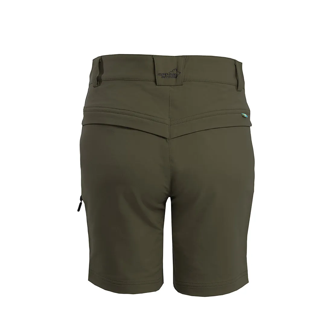 Motion Stretch Shorts Women Olive Green