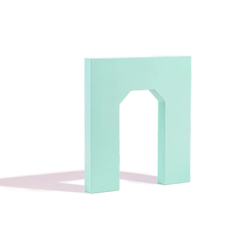 Propsyland Mint Green Squared Arch Wall Styling Prop