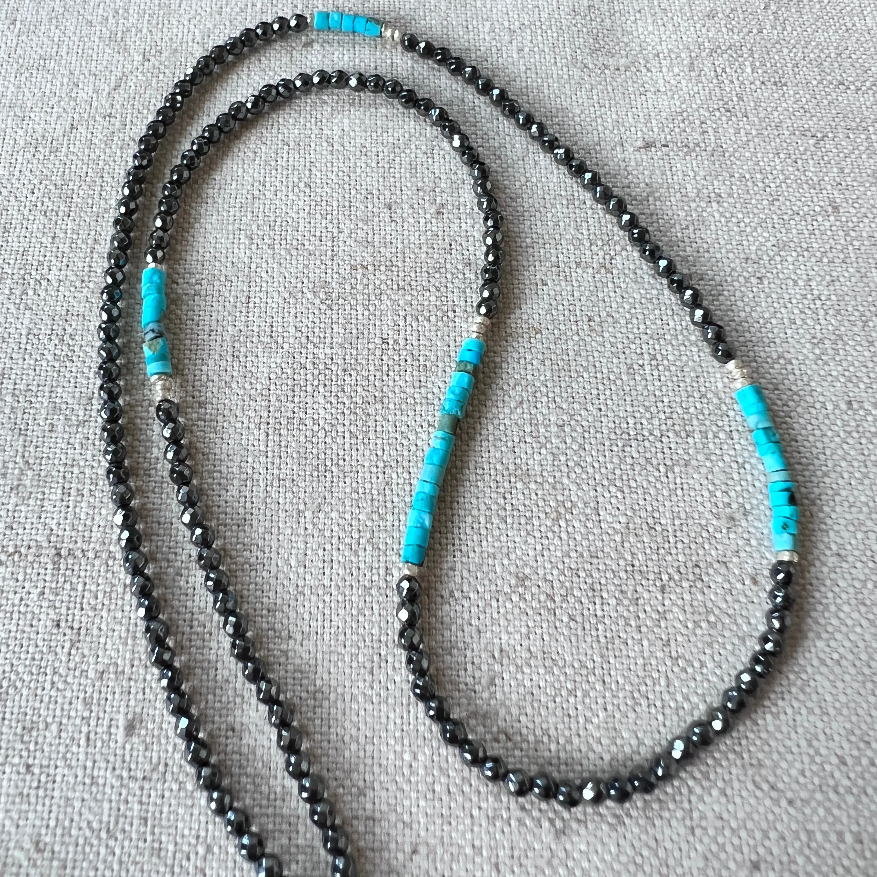 Pyrite and Turquoise Necklace