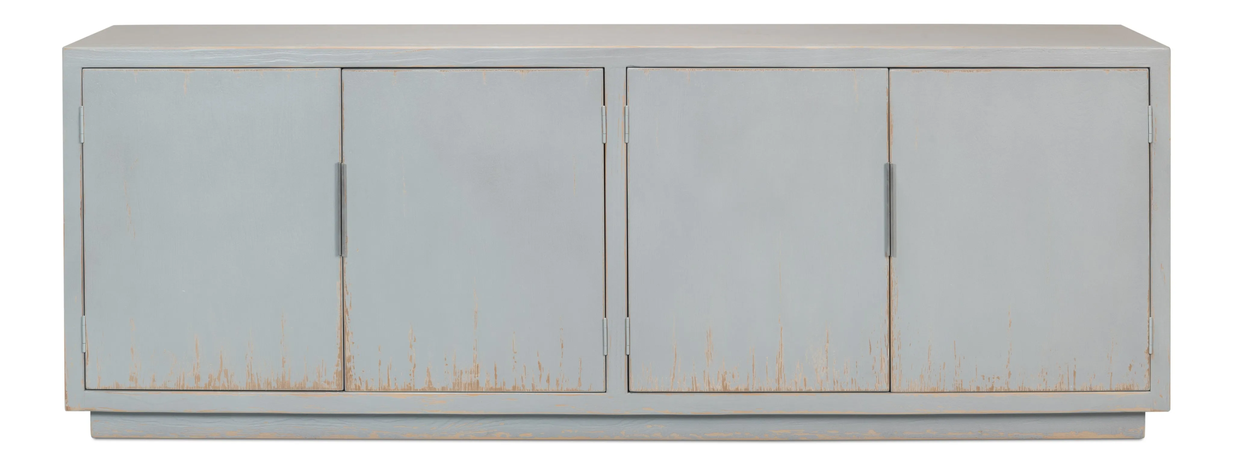 Sarreid - Maldives 4 Door Sideboard  Eros Blue - Blue - Traditional