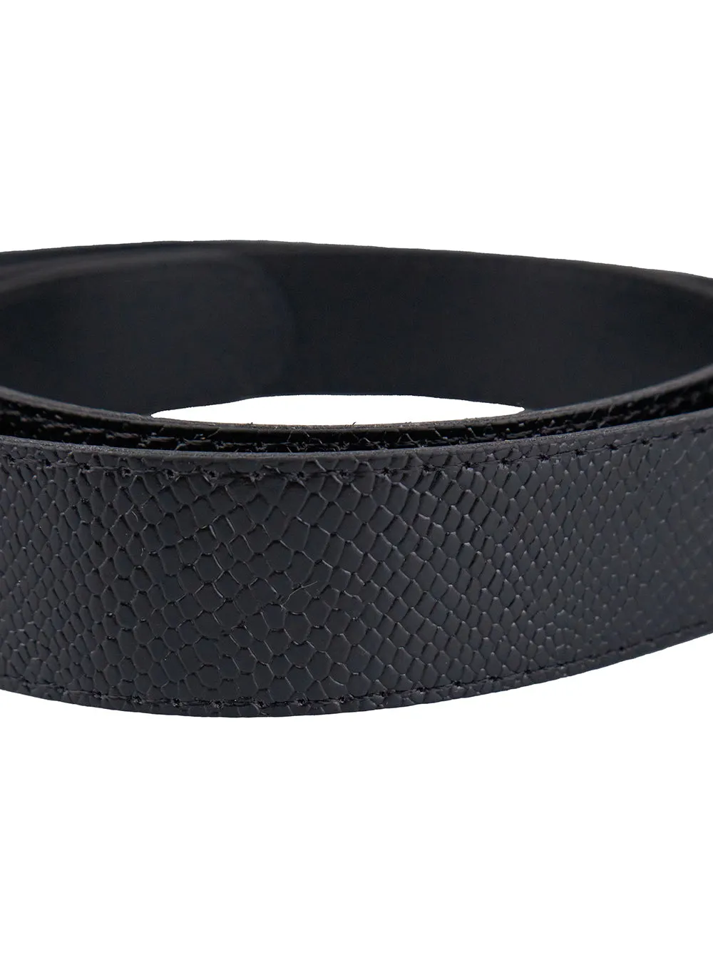 Sleek Snakeskin Belt CN401