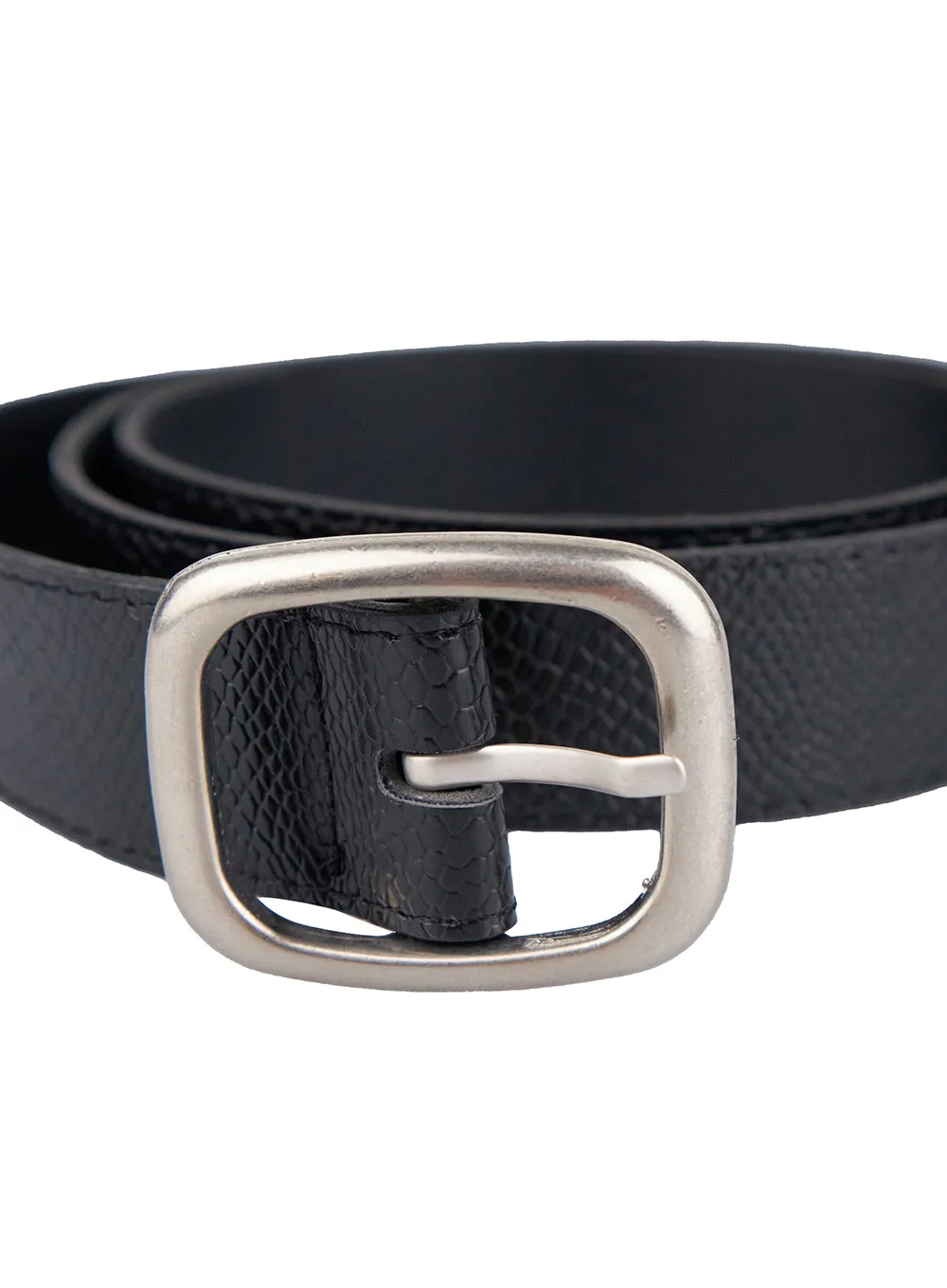 Sleek Snakeskin Belt CN401