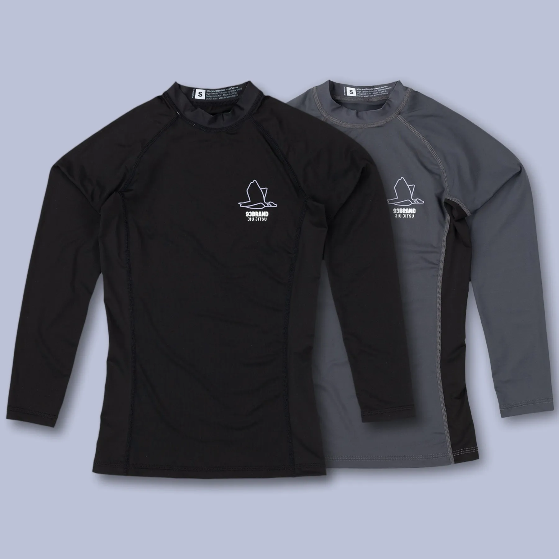 Standard Issue L/S Women's Rash Guard 2-PACK (Black, Smoke Grey)