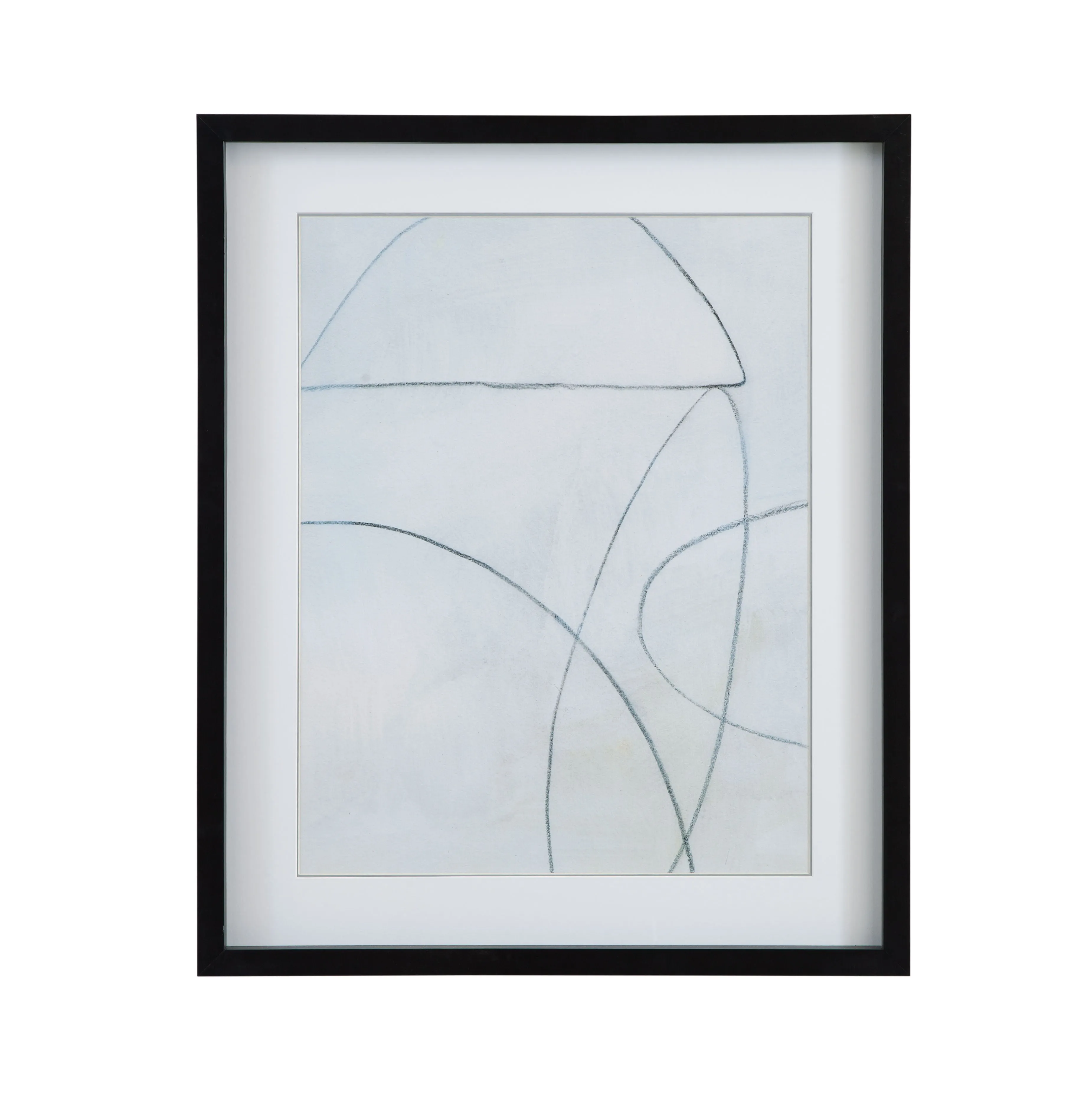 Stone Ligature - I Framed Print - Gray