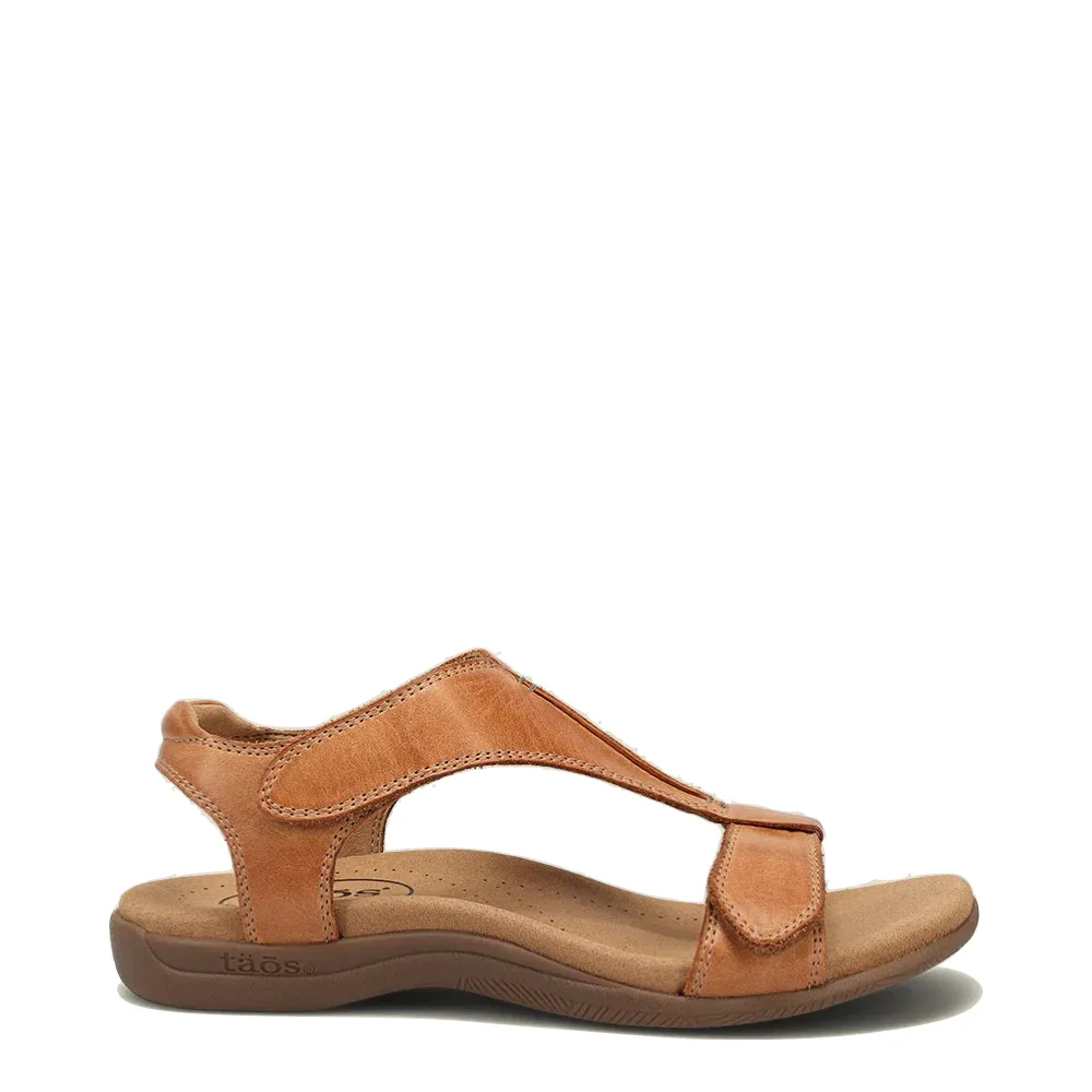 Taos Women's The Show Leather Sandal (Caramel)