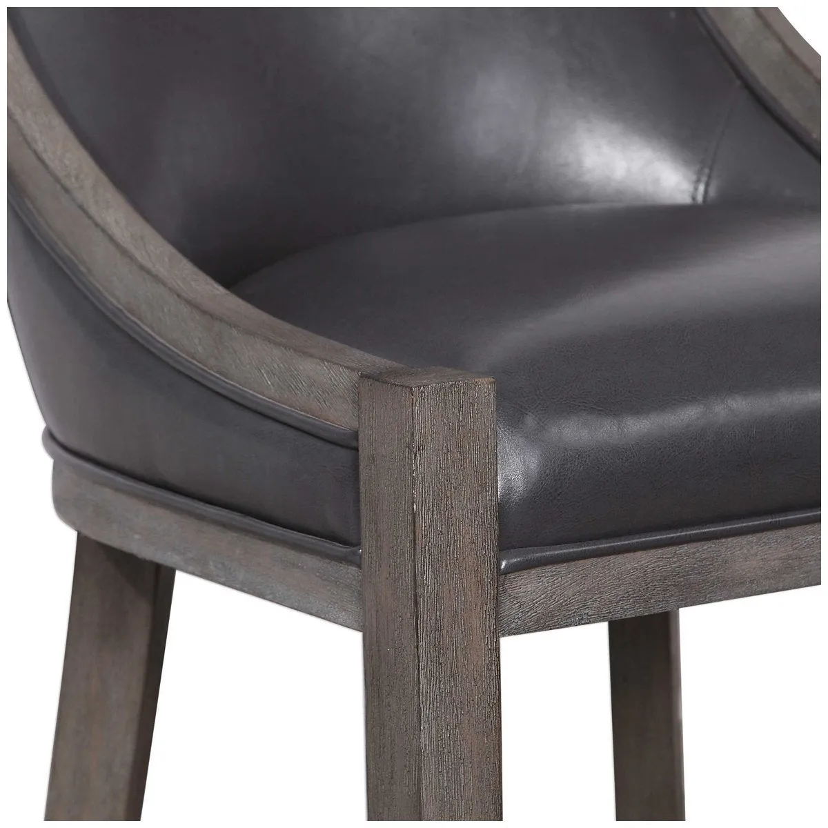 Uttermost Elowen Leather Counter Stool